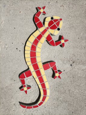 Salamandre geiko en mosaïque