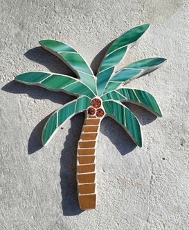 palmier en mosaique